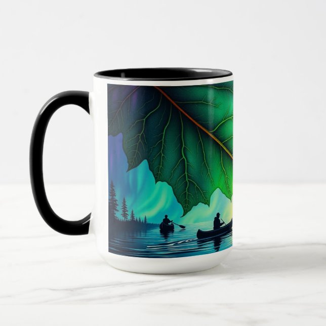 Caneca Bússola do Rio de Canoa Aurora Maple Azul (Esquerda)