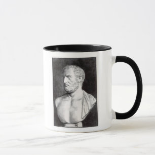 Caneca Busto de Thucydides, gravado por Barbant