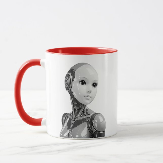 Caneca Busto Humanóide Android (Esquerda)