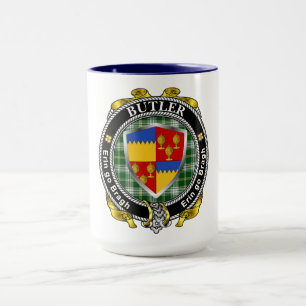 Caneca Butler Irish Shield Crachá Personalizado