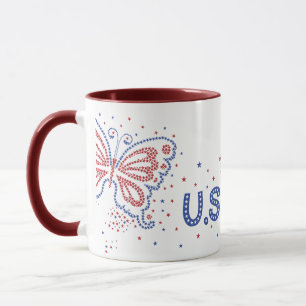 Caneca Butterfly USA Mugs