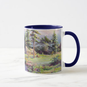 Caneca CABANA RÚSTICA DE MADEIRA da MONTANHA por SHARON