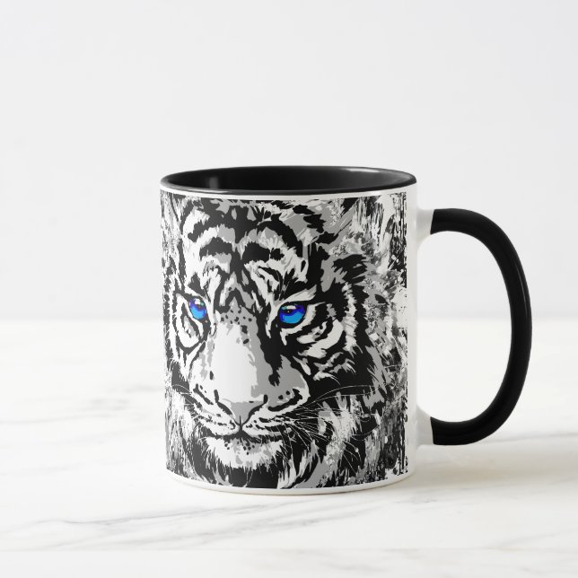 Caneca Cabeça Branca de Tigre - Tigre Azul (Direita)