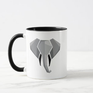Caneca Cabeça de Elefante Geométrica
