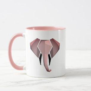 Caneca Cabeça de Elefante Geométrica
