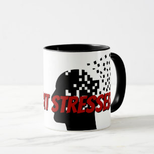 Caneca Cabeça de Estresse Silhout e Cotação