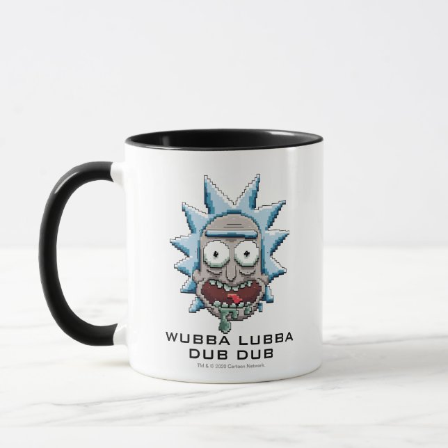 Caneca Cabeça de Rick Pixelversa (Esquerda)