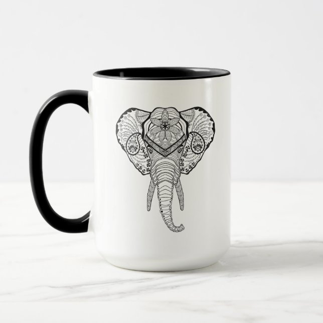 Caneca Cabeça inspirada do elefante (Esquerda)