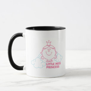 Caneca Cabeça pequena da senhorita princesa   nas nuvens