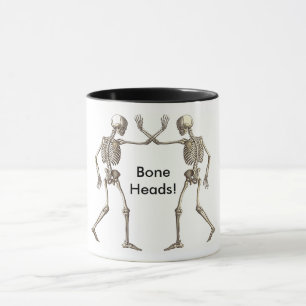 Caneca Cabeças Ósseas Esqueletos Que Poupam Bonehead Café