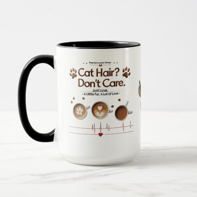 Caneca Cabelo de Gato Não se importa com o Combo Mug - Ca (Esquerda)