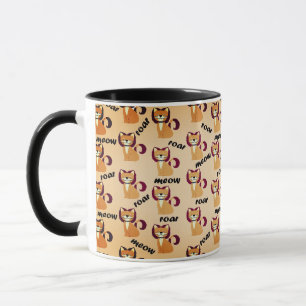 Caneca Cabelo do Tigre a Cor do Pêssego