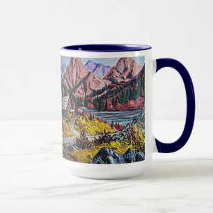 Caneca Cabina pela pintura do lago Oil