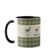 Cabine de veados de Xadrez verde