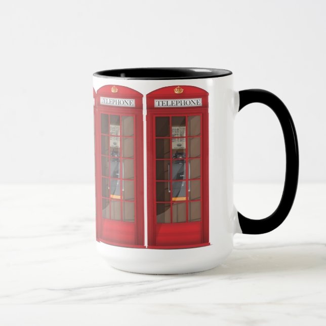 Caneca Cabine Telefônica Vermelha (Direita)