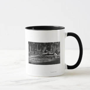 Caneca Cabines do recurso de Tahkenitch do lago na costa