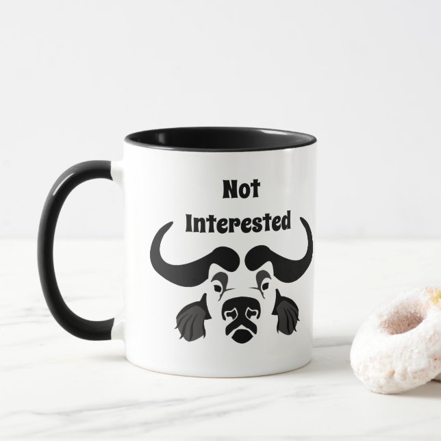 Caneca Cabo Buffalo Whimsical, em Travesseiro decorativo  (Com Donut)