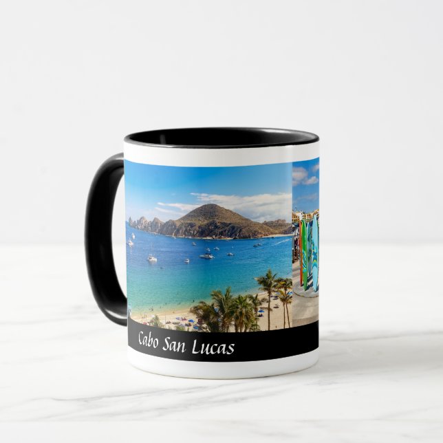 Caneca Cabo San Lucas e Fim do Mundo - Café de Designer (Frente Esquerda)