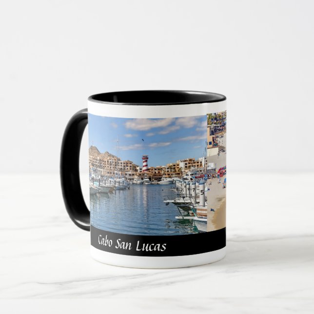 Caneca Cabo San Lucas e Praia do Medano - Café Designer (Frente Esquerda)