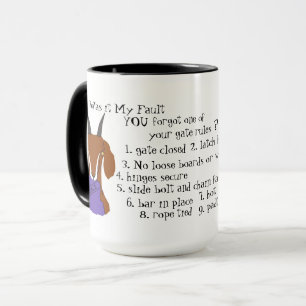 Caneca Cabra, artista de escape, nubiana, bode, cabras