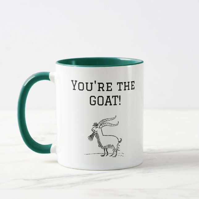 Caneca Cabra de desenho animado fofa, animal de fazenda p (Esquerda)