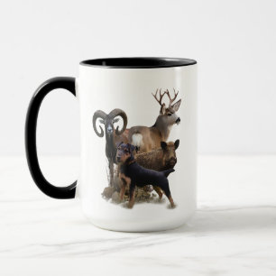 Caneca Caça Alemã Terrier, O Jagdterrier, Arte