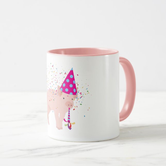 Caneca Caça-porcos - Animais com festa (Frente Esquerda)