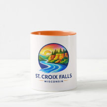 Cachoeiras de St. Croix Wisconsin Rio Cénico & Fal