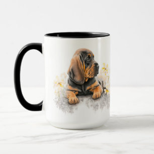 CANECA CACHORA DE SANGUE ADORÁVEL DE COR DA ÁGUA