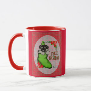 Caneca Cachorrito Feliz Navidad