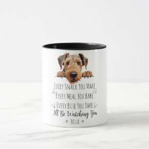 Caneca Cachorro Airedale Fofo Personalizado Divertido