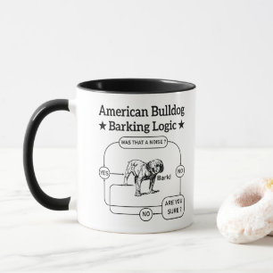 Caneca Cachorro Americano Bulldog Lógica Amantes de Cacho
