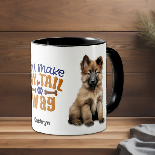 Caneca Cachorro Belga Tervuren Cachorro Você Faz Minha Ca