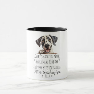 Caneca Cachorro Bonito Dogue Alemão Engraçado Personaliza