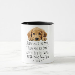 Caneca Cachorro Bonito Retriever Dourado Personalizado Di