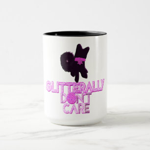 Caneca Cachorro brilhante não se importa