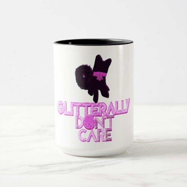 Caneca Cachorro brilhante não se importa (Centro)