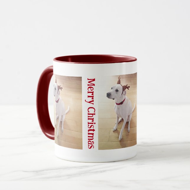 Caneca Cachorro Cachorro Cachorro 3 Foto Natal (Frente Esquerda)