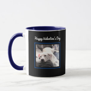 Caneca Cachorro Cachorro Dois Marinho Azul Dia de os namo
