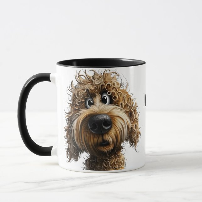 Caneca Cachorro caprichoso fofo (Esquerda)