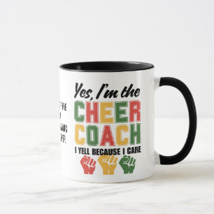 Caneca CACHORRO CHEER Eu Grito Porque Eu Me Preocupo Com 