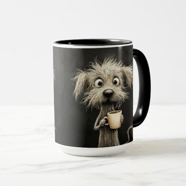 Caneca Cachorro Coffee Buzz (Frente Esquerda)