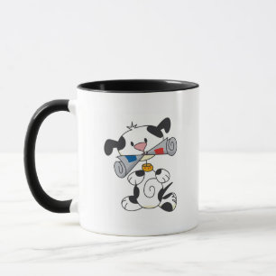 Caneca Cachorro com T-shirts de jornal e presentes