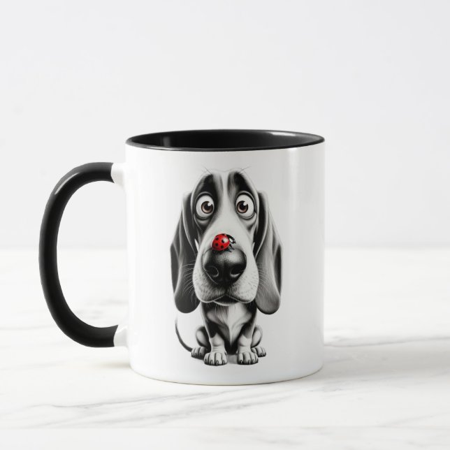 Caneca Cachorro com uma joaninha (Esquerda)