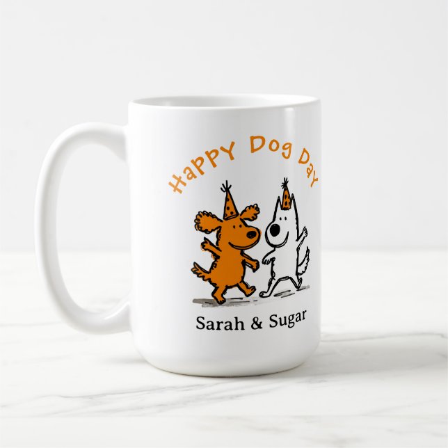 Caneca Cachorro - Copo de Café impresso para Canet (Esquerda)