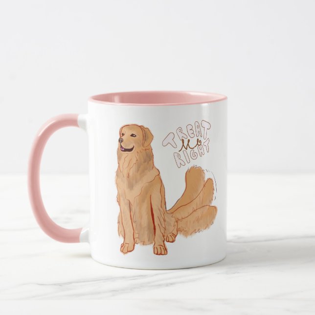 Caneca Cachorro de Cartoon Bonito (Esquerda)