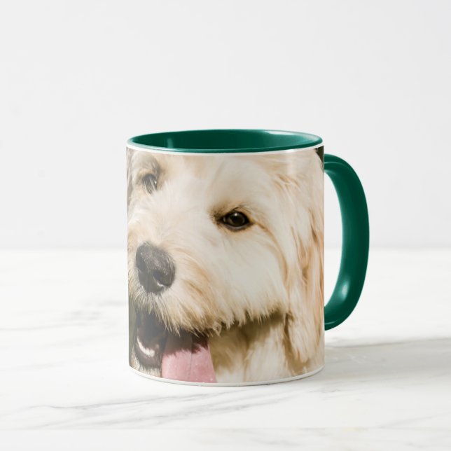Caneca Cachorro de Dourado (Frente Esquerda)