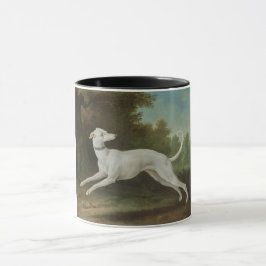 Caneca Cachorro de Greyhound Branco (por Jean-Baptiste Ou