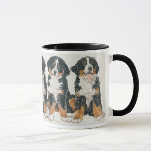 Caneca Cachorro de Montanha Bernese Puppies Mug