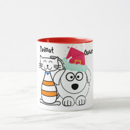 Caneca Cachorro de Natal Personalizado e Cachorro
